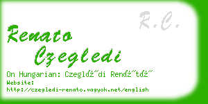 renato czegledi business card